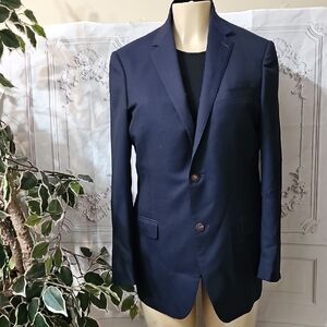 Paul Bentenly Cashmere And Wool Men's Navy Blazer 40R